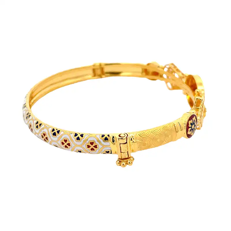 Meenakari 22K Gold Fashion Bangle
